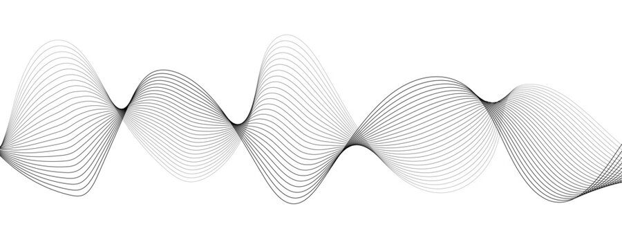 Minimalist Abstract Wavy Line Design – Dynamic Fluid Background with Teal Gradient for Modern Art, Technology.Rhythmically, soundwaves or digital frequency signals. clean, fluid, and contemporary.