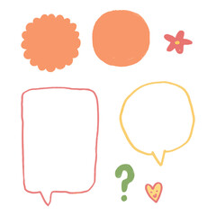 Simple sketch line style elements