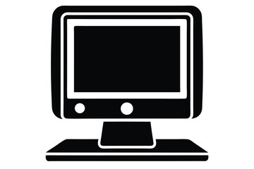 Fototapeta premium desktop computer vector icon