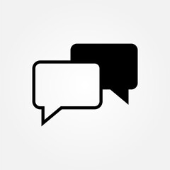 Fototapeta premium chat conversation icon symbol illustration vector eps10 logo template design