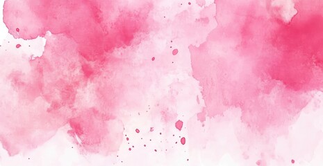 Abstract watercolor wash in shades of pink and white