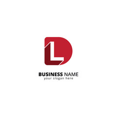Modern DL Letter Logo. Minimalist Tech Branding Symbol with Interlocking Letters.