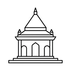 temple coloring page