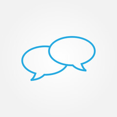 chat conversation icon symbol illustration vector eps10 logo template design