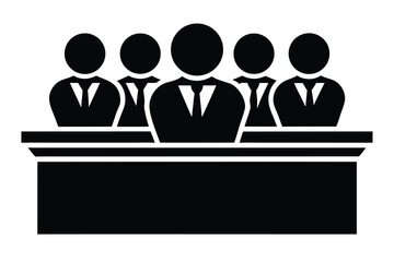 jury vector icon