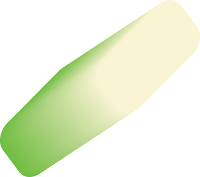 Green and white graphic element