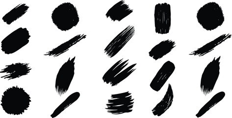 Abstract Brush Stroke 15 – Chaotic Ink Pattern with Freeform Lines