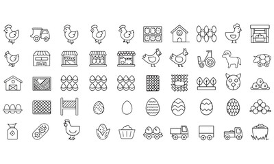 Farm & Animal Clipart Bundle – Line Art, Cartoon, Silhouette, and Vector Animal Icons