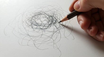 Edit pencil with paper scribble animation