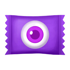 Halloween purple eyeball candy