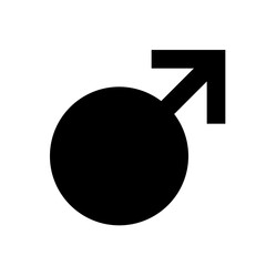 Male gender symbol, solid fill Mars sign