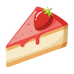 cheesecake with strawberries