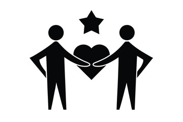 altruism vector icon