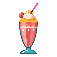 ice cream in a glass