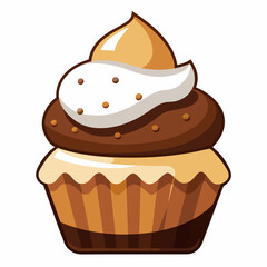 vector illustration of a cake