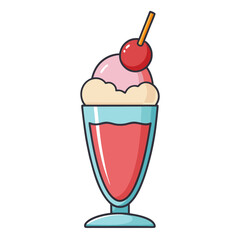 ice cream in a glass