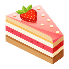 cake with strawberries