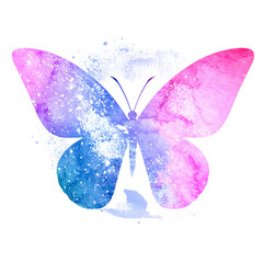Butterfly with glitter wings