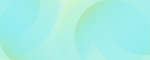 Minimalist soft Abstract Background in Gradient green and white Tones with Circles. Circle effect style geometric, abstract background.