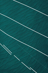 Abstract pattern of white lines on a dark teal textured background