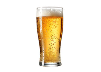 beer drink lager glass  isolated on white background PNG, AI GENERATED