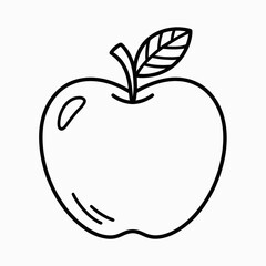 vector illustration of an apple