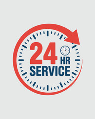 24 hr service icon