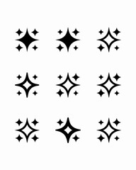 Fototapeta premium black and white star