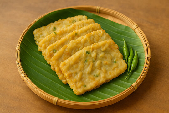 Tempe Mendoan &ndash; Lightly Fried Fermented Soybean with Chili Sauce