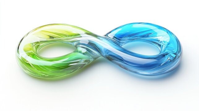 Abstract infinity symbol, vibrant colors (11)