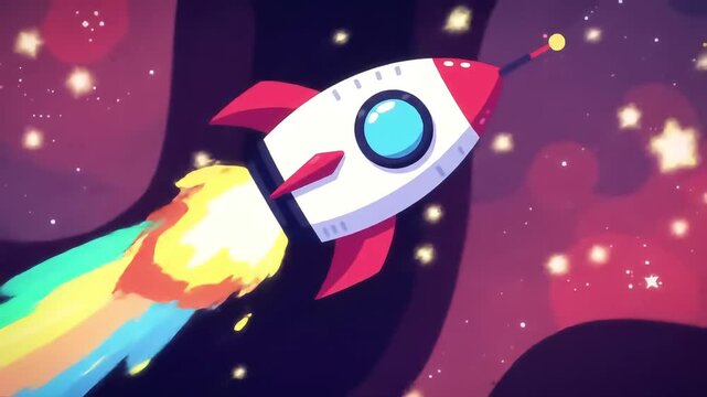 Rocket to the Stars A Colorful Animated Space Adventure