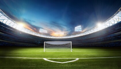 sports stadium and goal posts