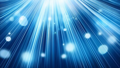 gentle blue abstract background with light streaks and glowing orbs