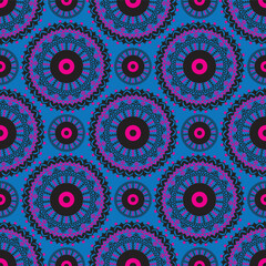 seamless pattern with flowers ower element watercolor illustration