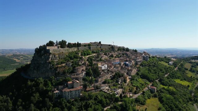 Civitella del Tronto is a hilltop village in the province of Teramo in Abruzzo, Italy, with its magnificent fortress. It is part of the Citt&agrave; Territorio-Val Vibrata union 