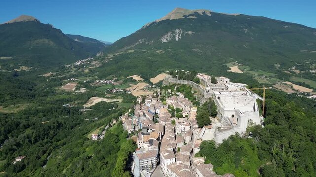 Civitella del Tronto is a hilltop village in the province of Teramo in Abruzzo, Italy, with its magnificent fortress. It is part of the Citt&agrave; Territorio-Val Vibrata union 