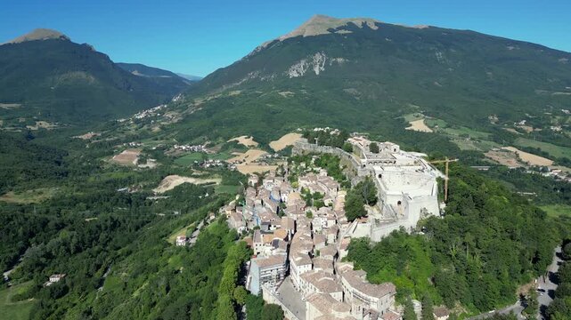 Civitella del Tronto is a hilltop village in the province of Teramo in Abruzzo, Italy, with its magnificent fortress. It is part of the Citt&agrave; Territorio-Val Vibrata union 
