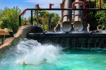 Water Splash at Caneva Aquapark in Italy