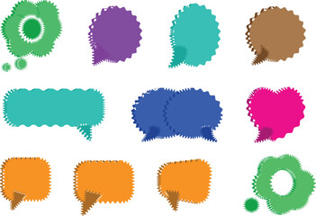 Editable Minimalist Frame Pack – Zigzag Geometric Line Art with 3D Texture for Print, Web, and Trendy Graphic Design