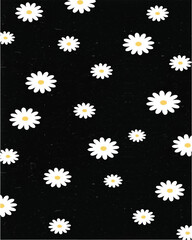 seamless pattern with daisies