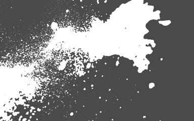 Obraz premium Abstract black and white background of pouring flour, space for textGrunge black and white pattern with cracks, scuffs, stains, ink spots, lines. Dark design background surface.