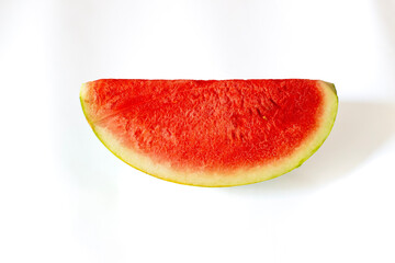 Fresh and Bright Watermelon Slices Isolated on a Clean White Background