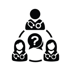 Doctor group question icon
