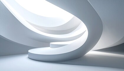 Abstract architectural interior