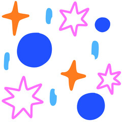 Abstract geometric shaps design.