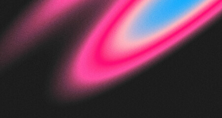 Grainy blend flows with hot pink and pale cyan shades