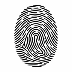  Fingerprint Security Logo  Vector Icon of Digital Lock and Scan Symbol for Data Protection, Login Access, and Secure Identity Verification Design