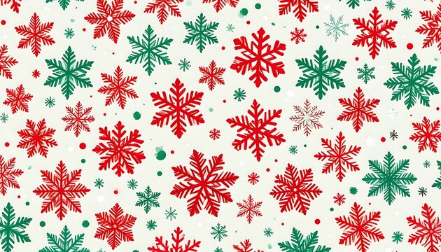 Christmas snowflake pattern