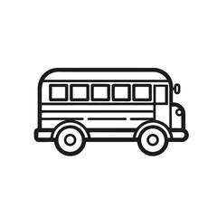 vector illustration of school bus