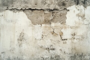 Obraz premium Weathered concrete wall with cracks and peeling paint (1)